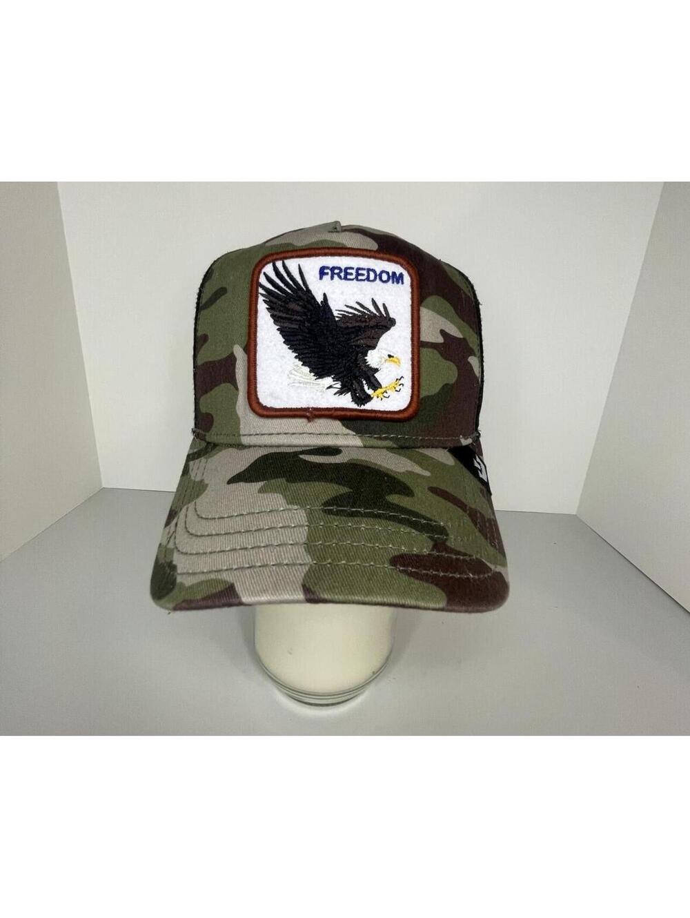 Goorin Bros The Farm Freedom Camouflage Trucker Hat with Eagle Embroidery